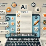 How To Use AI to Clean up Paragraphs