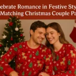 matching christmas couple pajamas