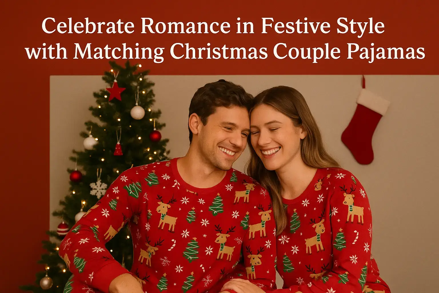 Celebrate Romance in Festive Style with Matching Christmas Couple Pajamas